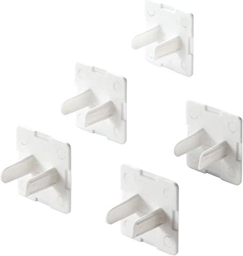 Sanwa Supply Outlet Safety Caps, Anti-Disengagement Type, 2-Pin, 50-Pack TAP-CAP2P50L