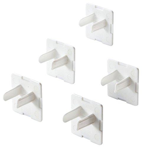 Sanwa Supply Outlet Safety Caps, Anti-Disengagement Type, 3-Pin, 50-Pack TAP-CAP3P50L
