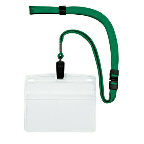 Open Industry Hanging Name Tag Nameplate Name Tag Card Holder Name Holder 10-Pack Zipper Soft Case Green NL-21-GN