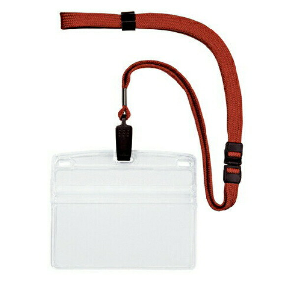 Open Industry Hanging Name Tag Nameplate Name Tag Card Holder Name Holder 10-Pack Zipper Soft Case Red NL-21-RD