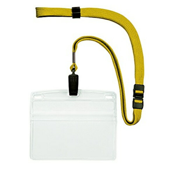 Open Industry Hanging Name Tag Nameplate Name Tag Card Holder Name Holder 10-Pack Zipper Soft Case Yellow NL-21-YE