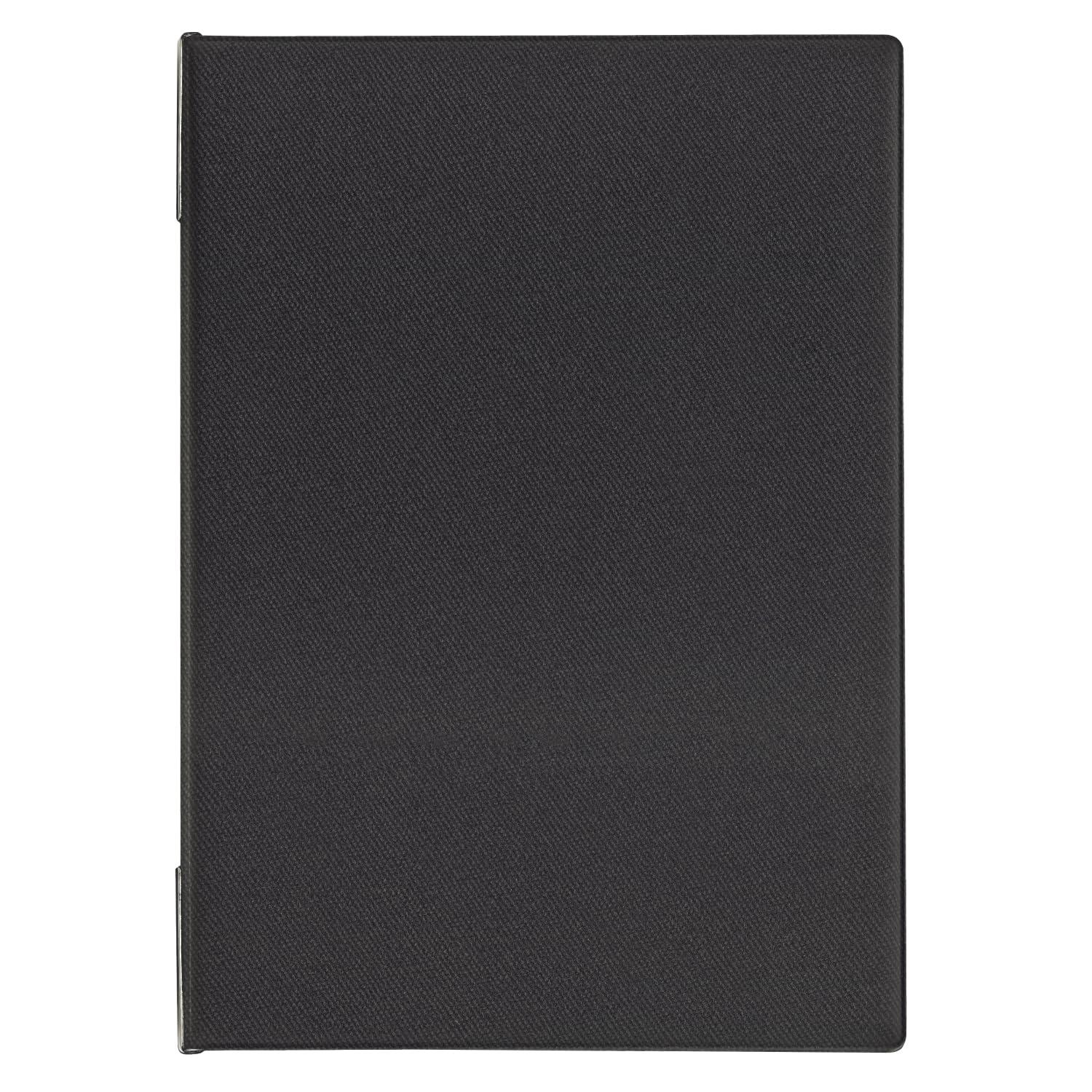 Open Kogyo Menu File A4 Denim-Style Black MN-151-BK