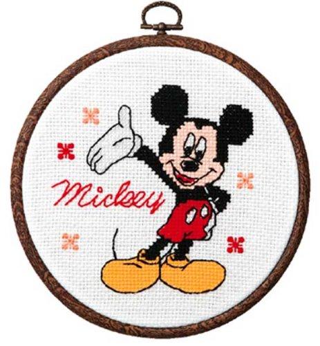 Olimpas Silk Disney Hoop/Embroidery Kit Mickey Mouse 7319