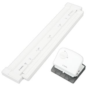Karl Office Supplies Gauge Punch for Loose-Leaf Paper, Multi-Hole Compatible with A4/30-Hole and B5/26-Hole, 5 Sheets, White, Made in Japan GP-J2630-W