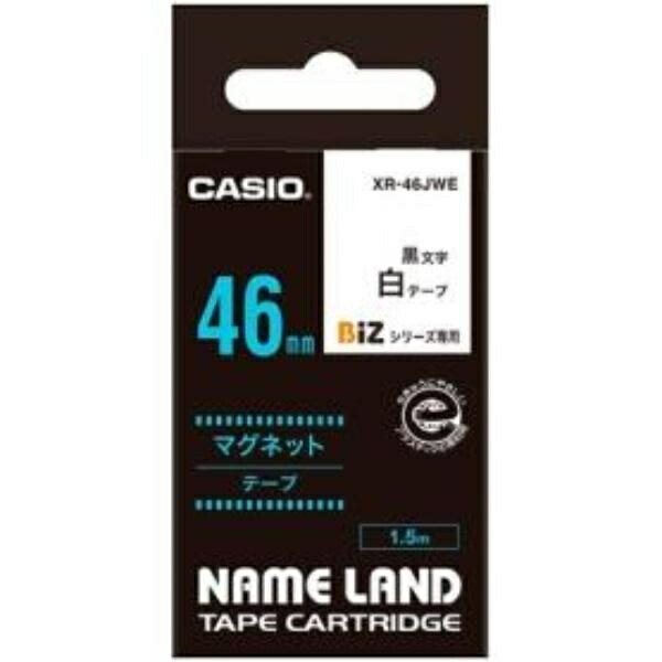 Casio LabelWriter NameLand Magnetic Tape 46mm XR-46JWE White