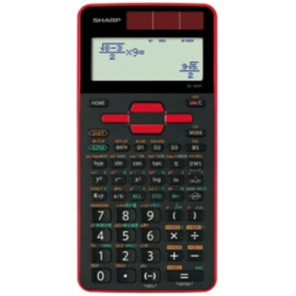Sharp Scientific Calculator Pythagoras Standard Model EL-509T-RX (Red)