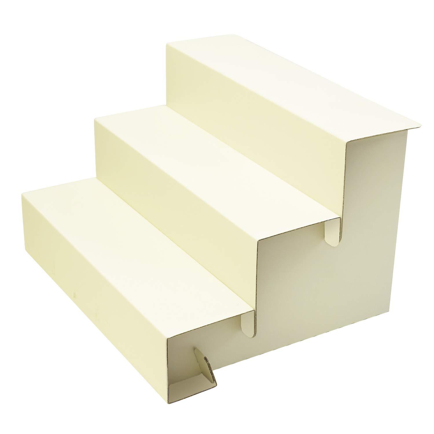 Sasagawa Original Works Exhibition Display BIG Assembled 3-Tier Decorative Shelf White 44-5860