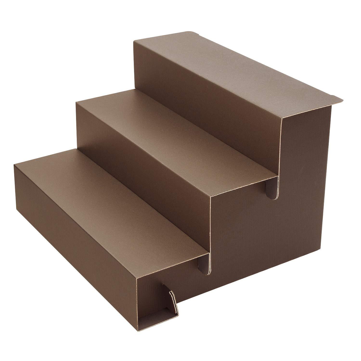Sasagawa Original Works Exhibition Display BIG Assembly-Type 3-Tier Display Shelf Brown 44-5862