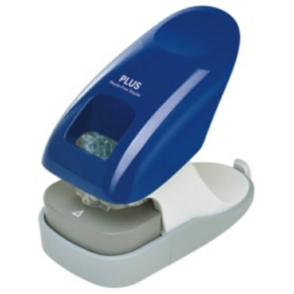 PLUS Stapler Staple-Free Stapler Paper Clinch Desktop Type 12-Sheet Capacity Blue 31-210