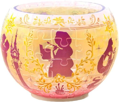 Yanoman 80-Piece Jigsaw Puzzle Lampshade Puzzle Disney Aurora Glass Rapunzel (10x14.7cm) 2201-67 Piece Request Postcard Included with Dedicated LED Base