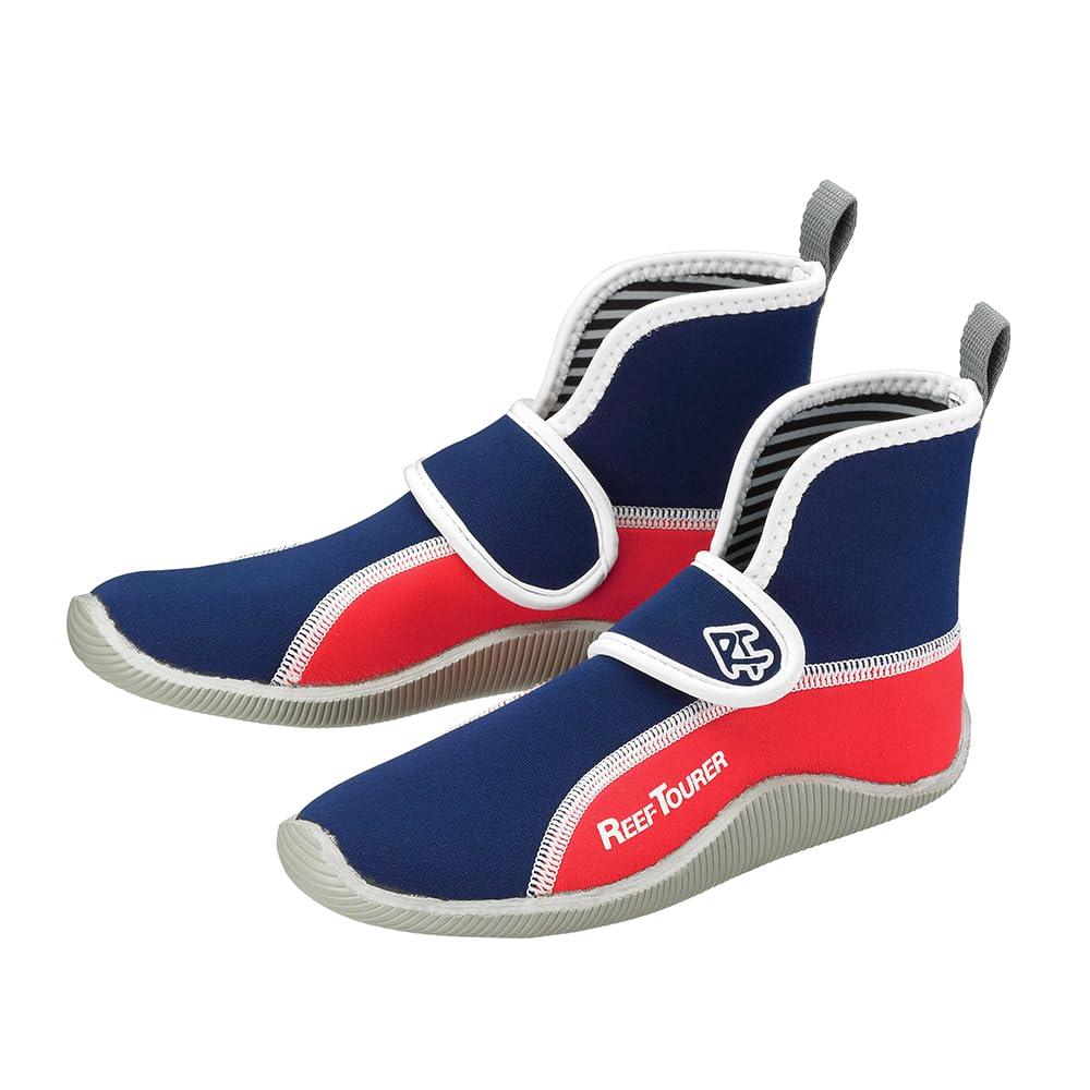 Reef Tourer Marine Shoes Marine Shoes / Water Shoes / Aqua Shoes Children's Size Blue/Red 21cm RA0102