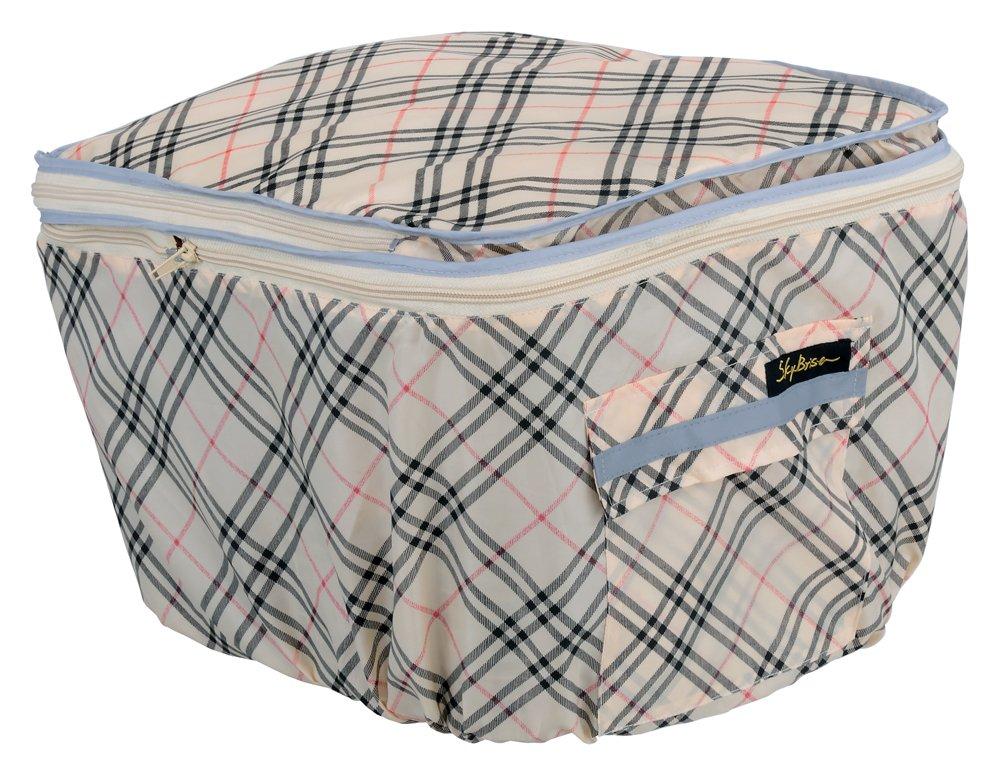 Kawasumi Seisakusyo Bicycle Two-Tier Rear Basket Cover KW-268BC Beige Check
