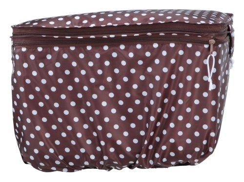 Kawasumi Seisakusyo Bicycle Two-Tier Rear Basket Cover KW-51BR Brown Dot