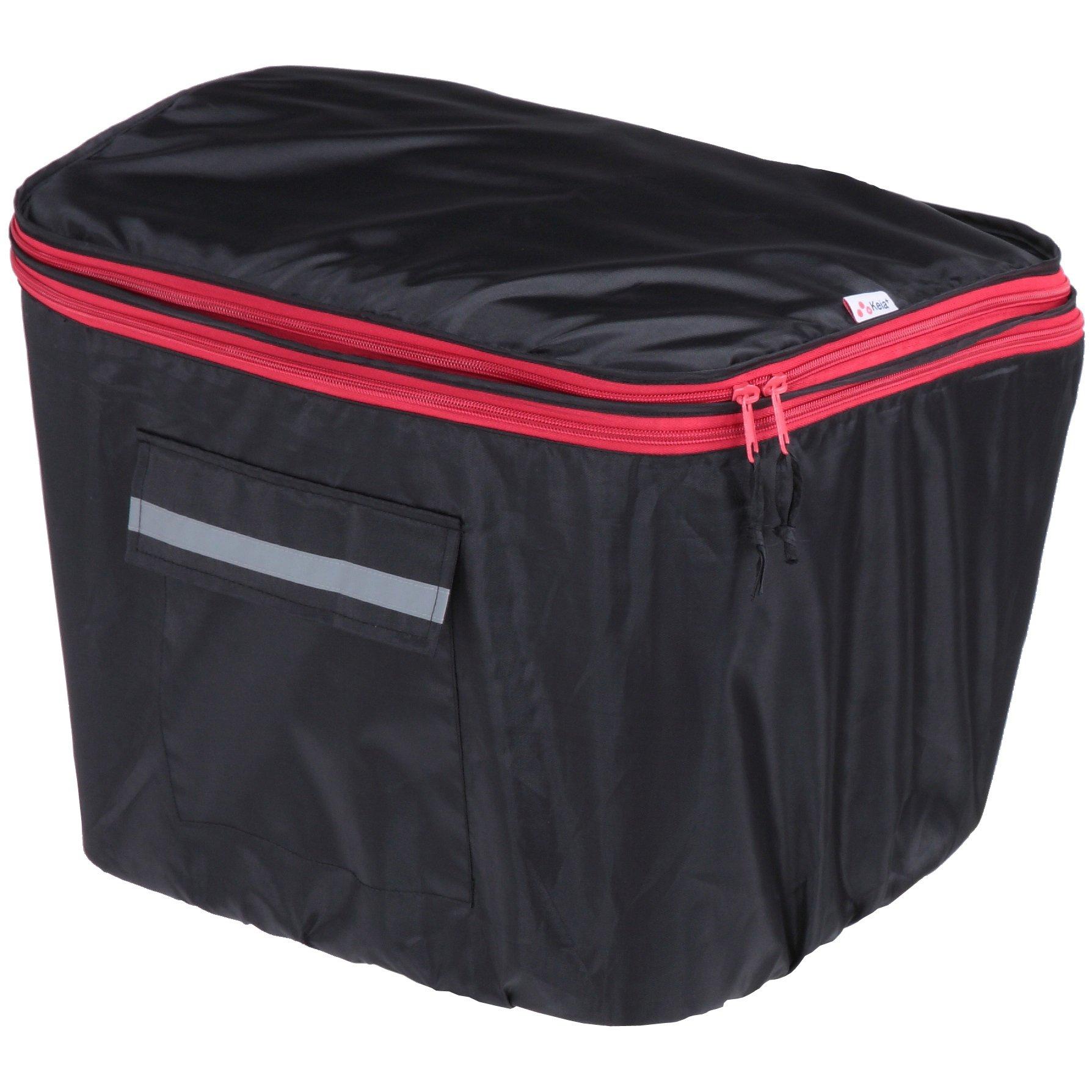 Kawasumi Seisakusyo Bicycle Two-Tier Front Basket Cover KW-245BK Black