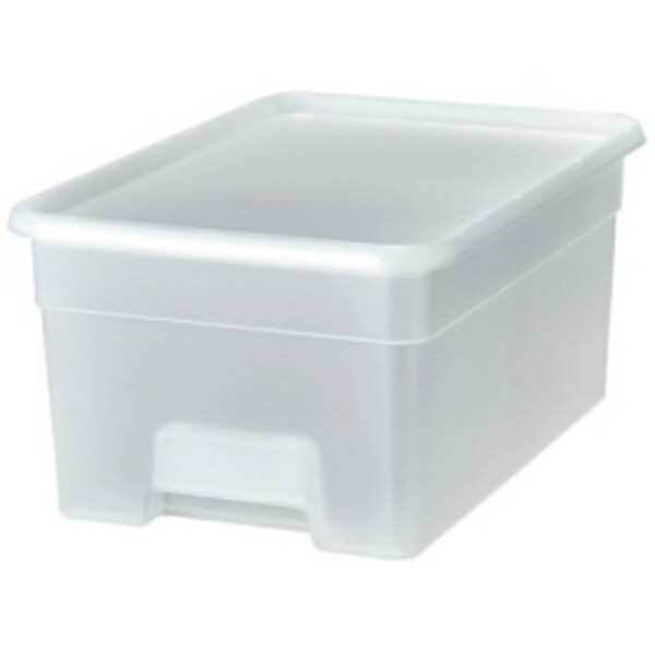 SANKA Onbox Perfect for shelf organization Inward-facing handles for a clean look Easy-pull lid storage box, L size, clear Convenient for high storage Keeps dust out Holds A4 copy paper Lid snaps securely to prevent shifting Series for a unified look (Width 33.5 × Depth 49 × Height 23 cm) Stylish Container Color Box onbox Made in Japan SANKA NOB-LCL