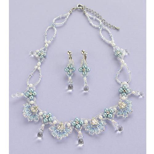 MIYUKI Bead Kit Party Accessories Necklace Earrings Blue Star BFK-411