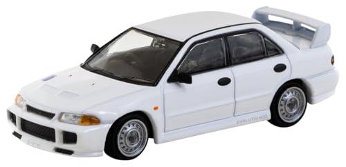 TARMACWORKS 1/64 Mitsubishi Lancer RS Evolution III White Ready-to-Run T64G-050-RS
