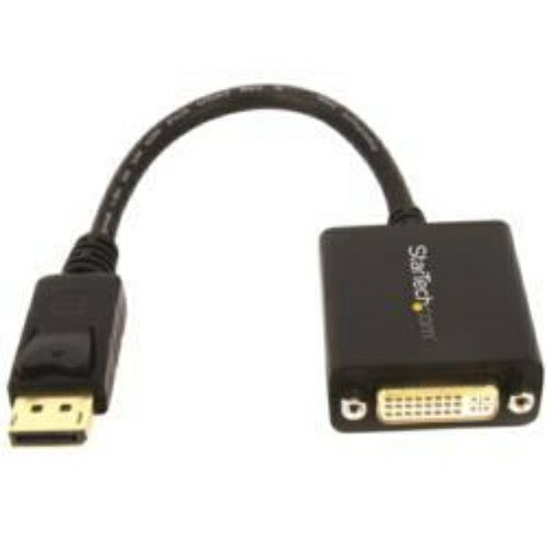 StarTech.com DisplayPort to DVI Adapter / 1080p / DP 1.2 - DVI-D Converter / DisplayPort Connector with Locking Mechanism DP2DVI2