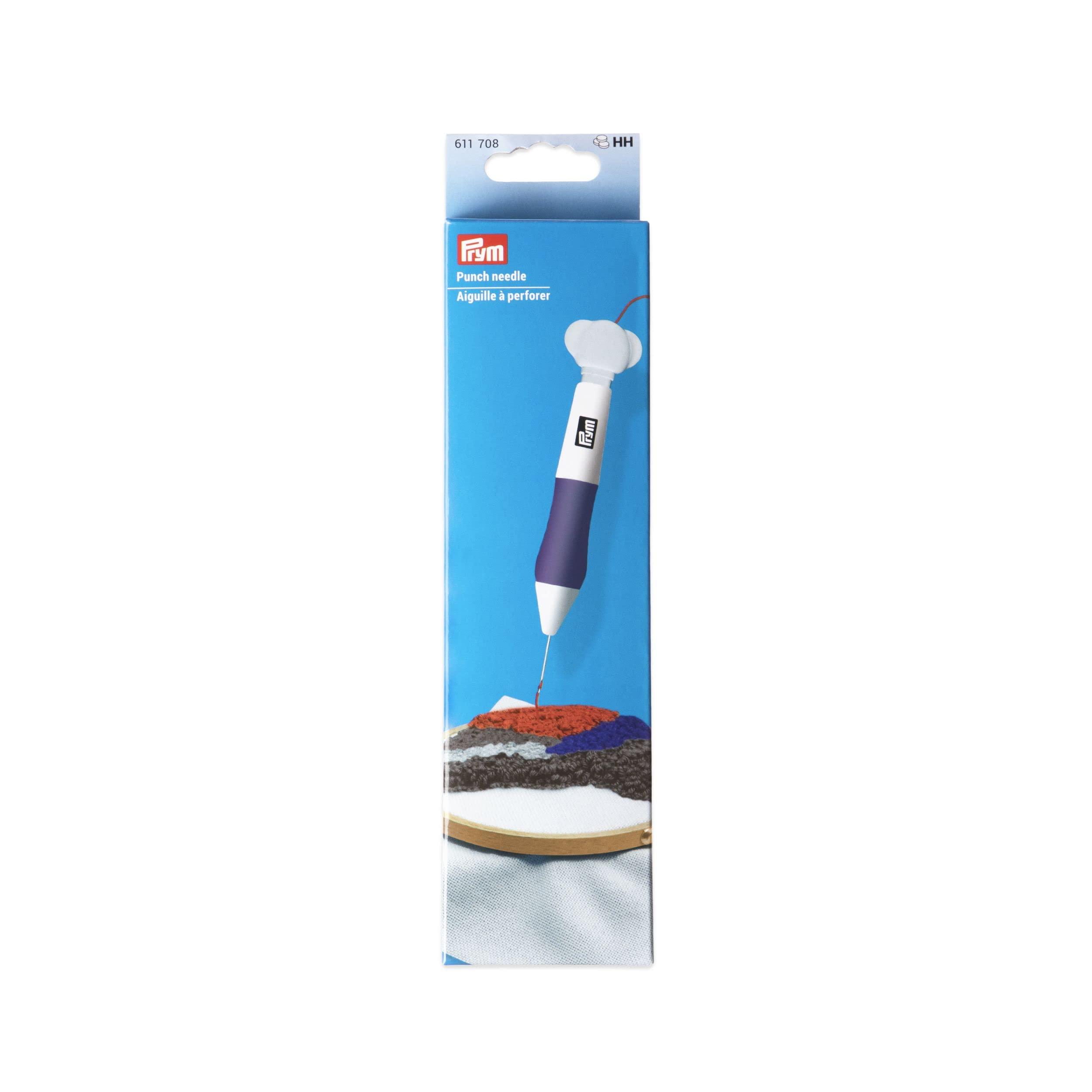 Prym Punch Needle 3D Embroidery Set with 3 Needles (1.3/1.6/2.2mm) PRM611708 Red