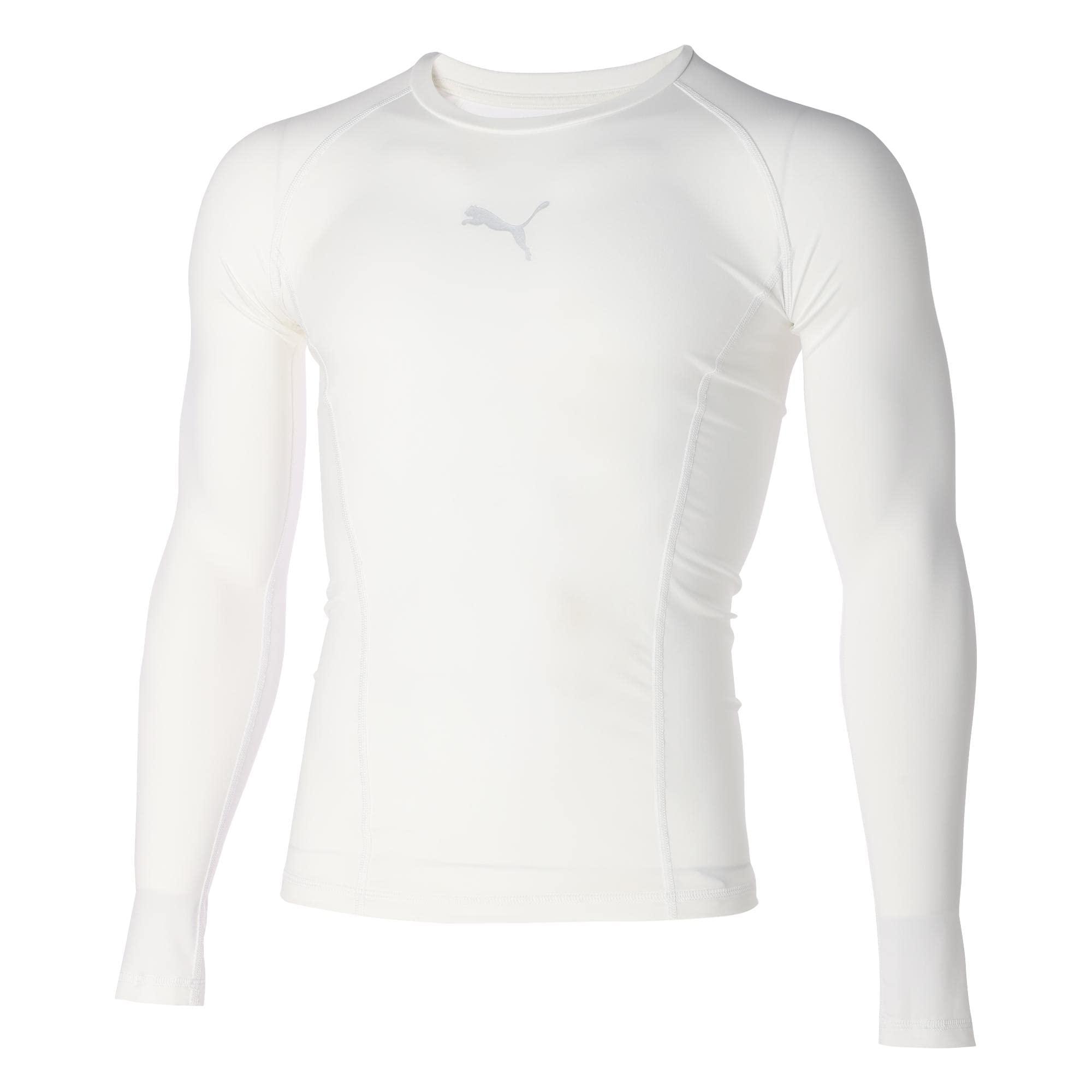 [PUMA] Soccer Compression Base Layer Moisture-Wicking LIGA BASELAYER SS T-Shirt LS 658223 Men's 2024 Fall/Winter Color White (04) S