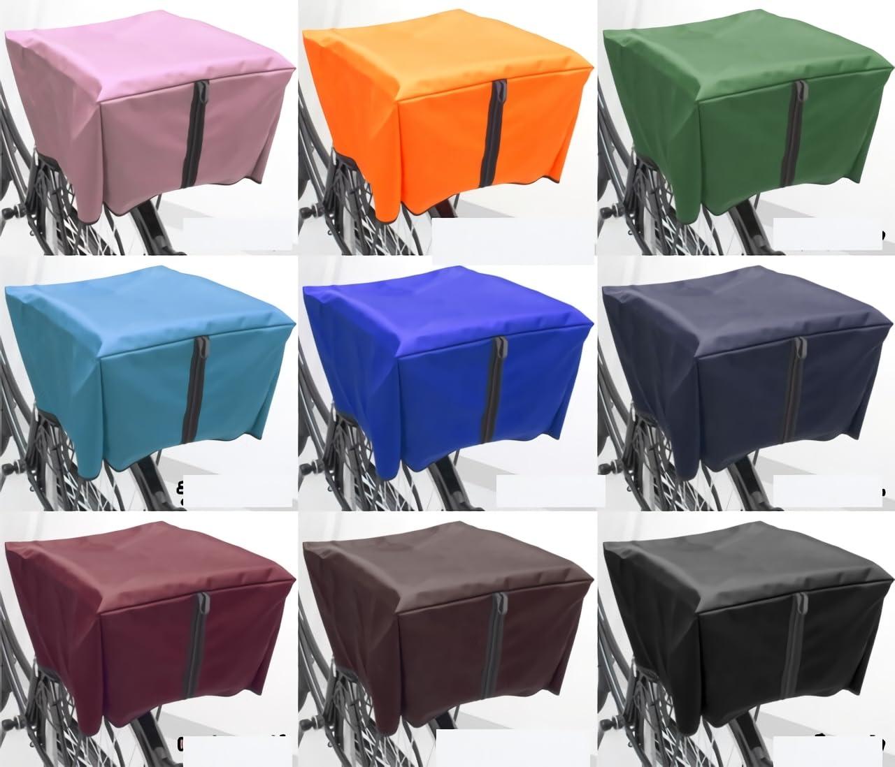 Oka Manufacturing Co., Ltd. Bicycle Basket Cover - Rear Use, Black (Fabric, Width 360mm × Depth 450mm × Height 250mm)