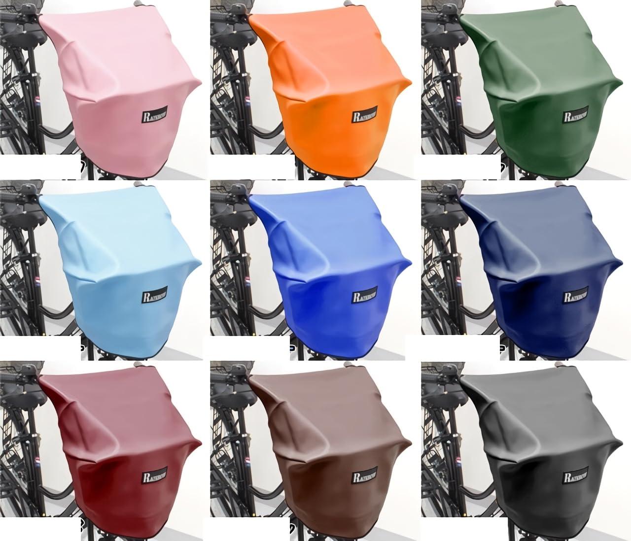 Oka Manufacturing Co., Ltd. Bicycle Basket Cover - Front Use - Navy (Vinyl, Width 400mm × Depth (Top Section) 400mm × Height 260mm)
