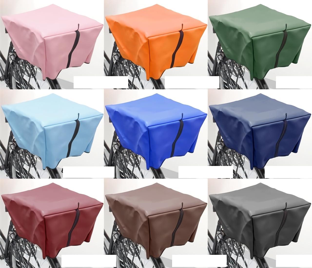 Oka Manufacturing Co., Ltd. Bicycle Basket Cover - Rear Use, Navy (Vinyl, Width 360mm × Depth 450mm × Height 250mm)