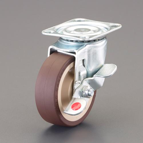 75mm swivel casters (swivel fitting, right brake / with red dot)