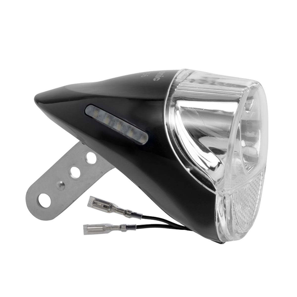 Panasonic LED Hub Dynamo Light for Bicycles, Black W65 × D92 × H63mm NSKL156-B