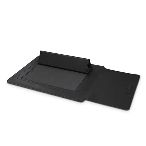 JTT 3-in-1 Sleeve Case for Notebook PC Protective Case with Stand Desk Mat Mouse Pad 15.4" Black JTSLV154-BK