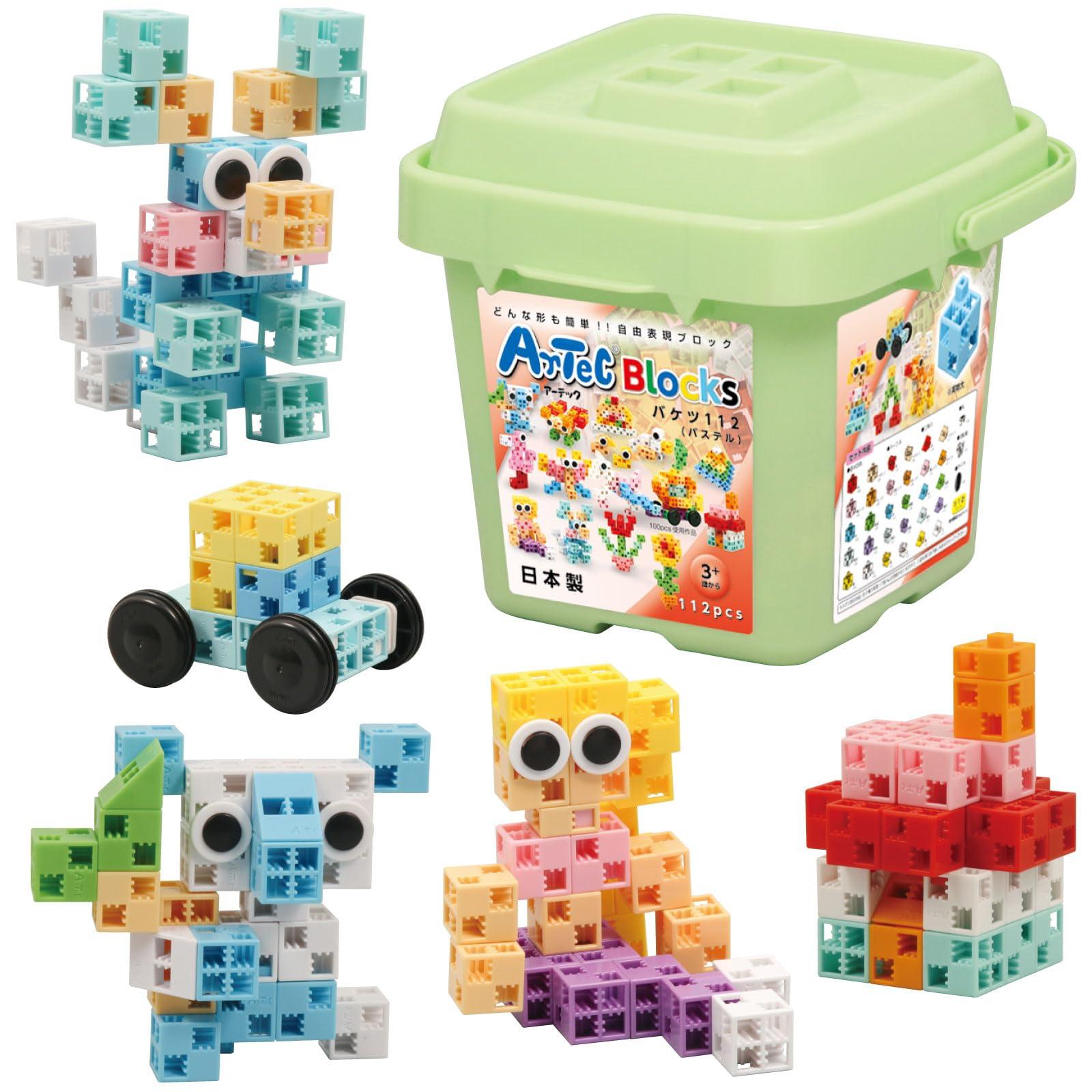 Artec ArTec Blocks Bucket Pastel 112 Pieces 76539