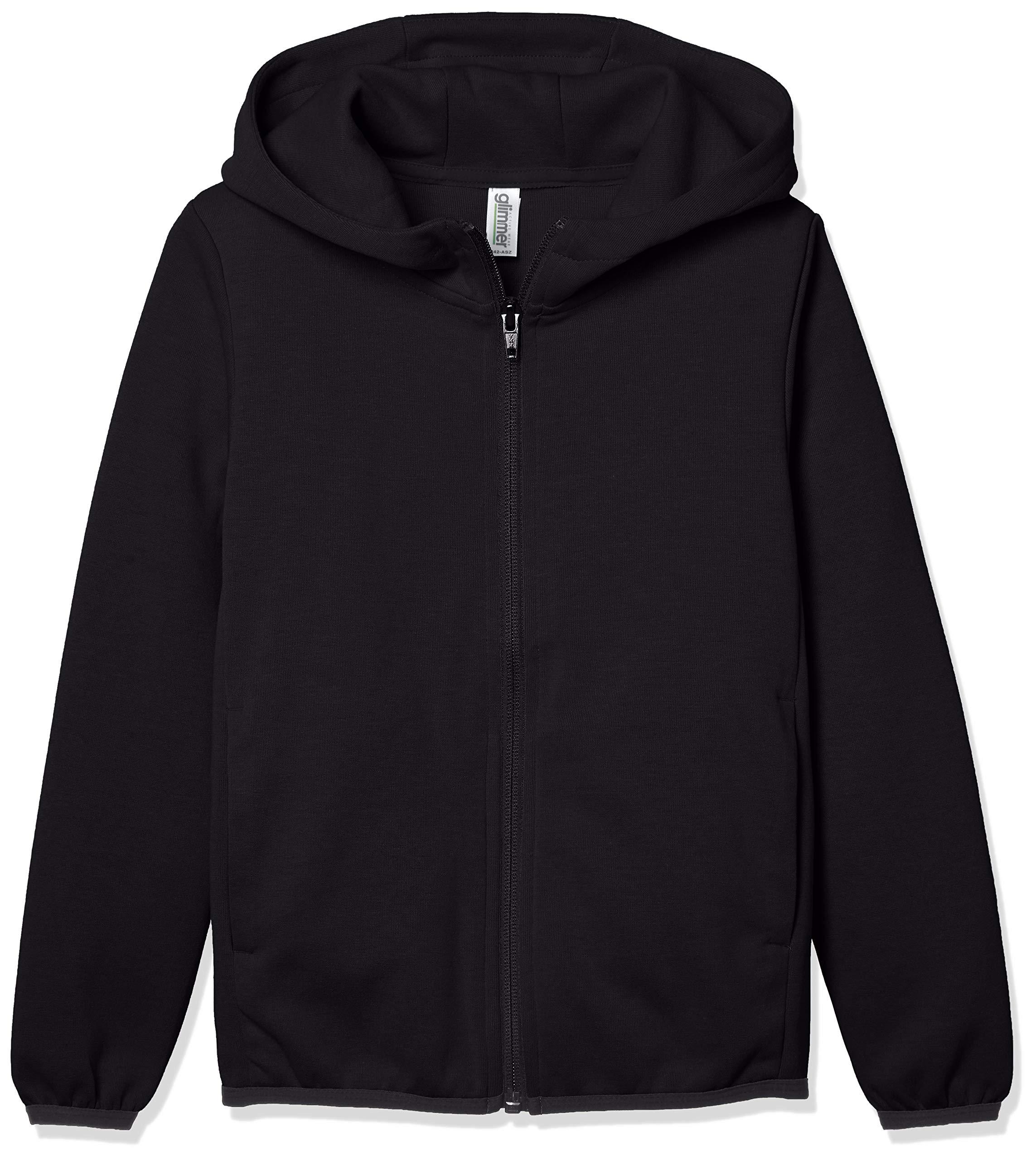 [Glimmer] 7.7 oz Dry Sweat Zip Hoodie 00342-ASZ [Men's] 00342-ASZ Black Japan 140cm (Equivalent to Japanese size 140)