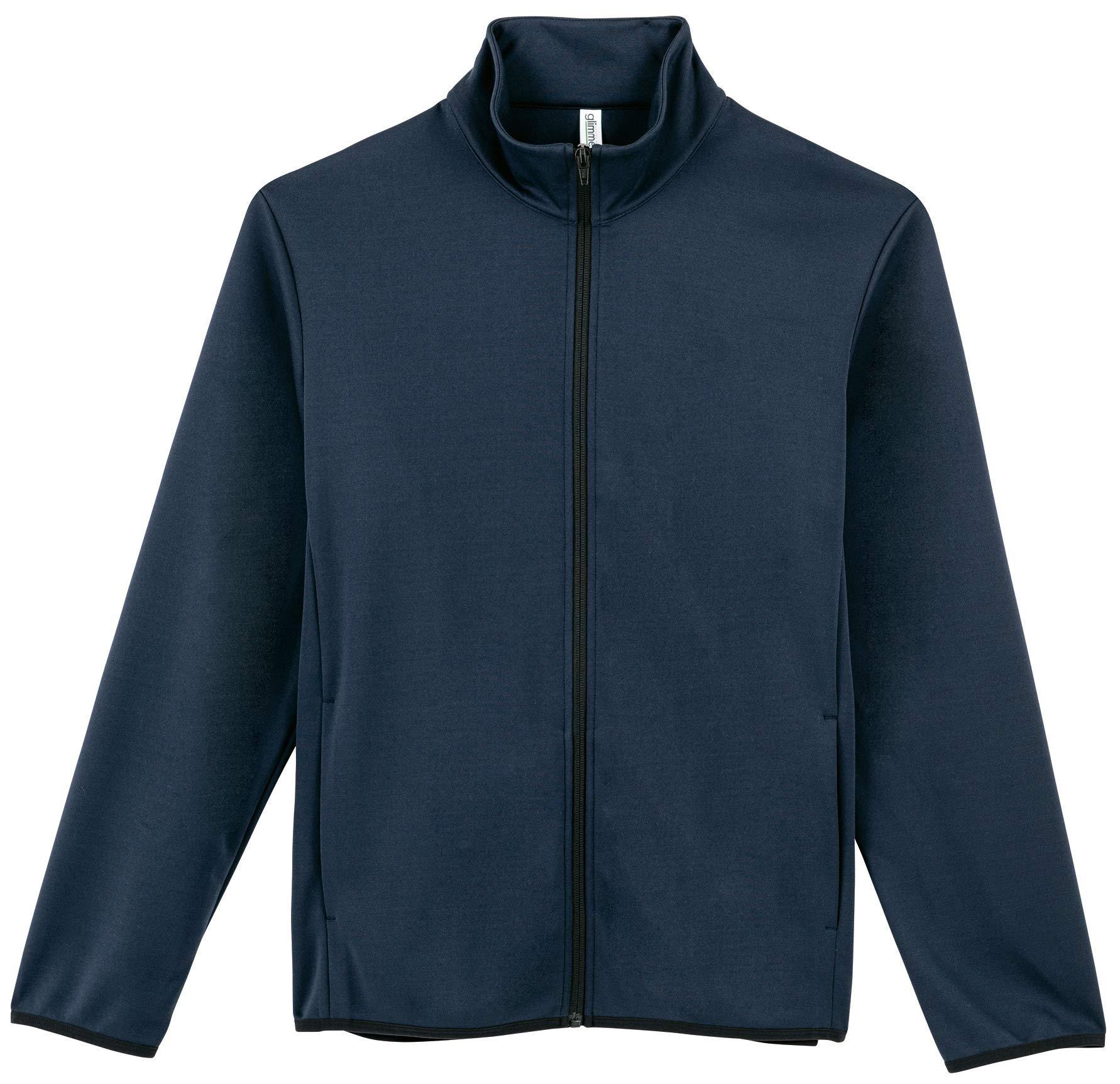 [Glimmer] 7.7 oz Dry Sweat Zip Jacket 00344-ASJ [Men's] 00344-ASJ Navy 130cm