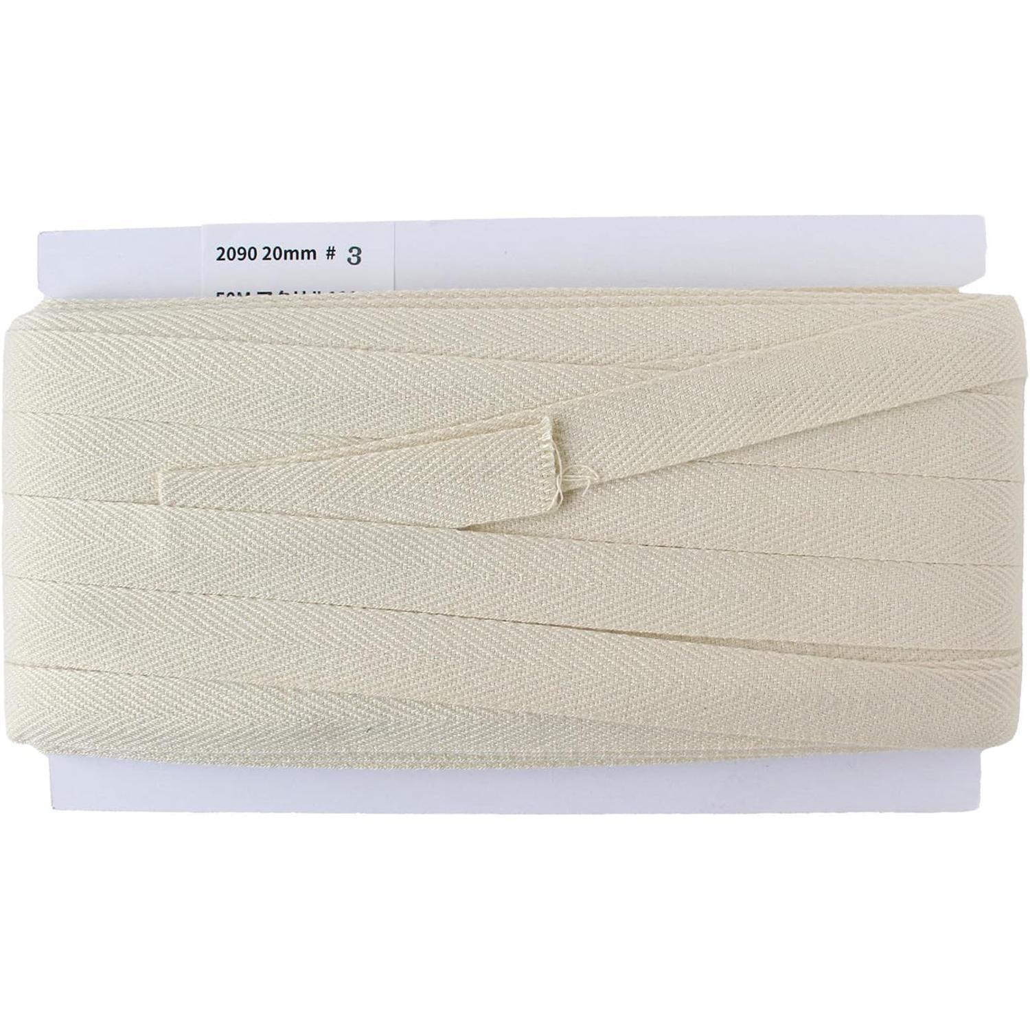 Nippon Chuko Twill Tape Width 20mm × 50m Roll Beige IC2090-3
