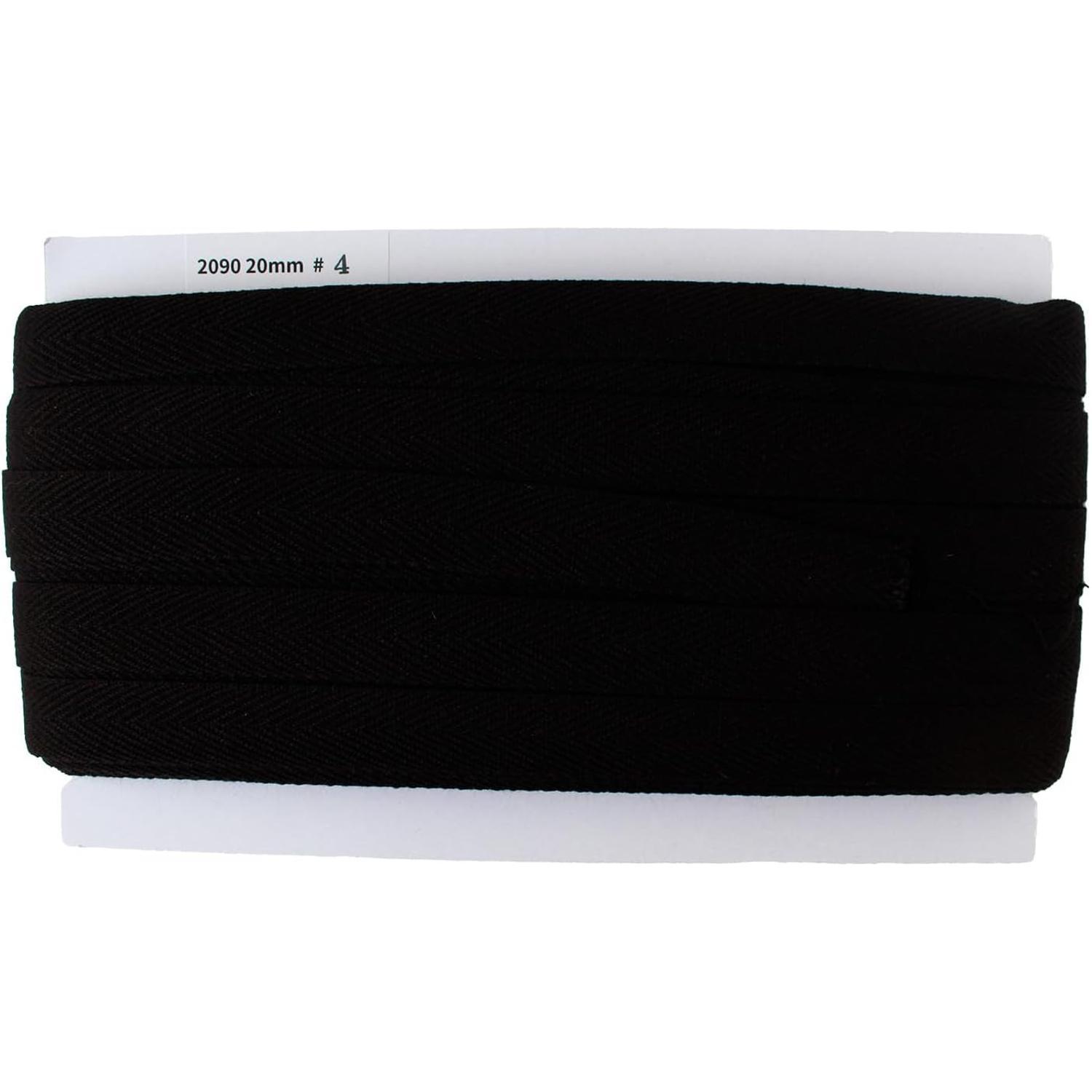 Nippon Chuko Twill Tape Width 20mm × 50m Roll Black IC2090-4