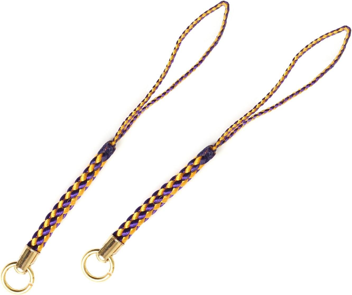 Nippon Chuko Strap with Loop Attachment 8cm 100 Pieces Purple × Yellow F1-135-100