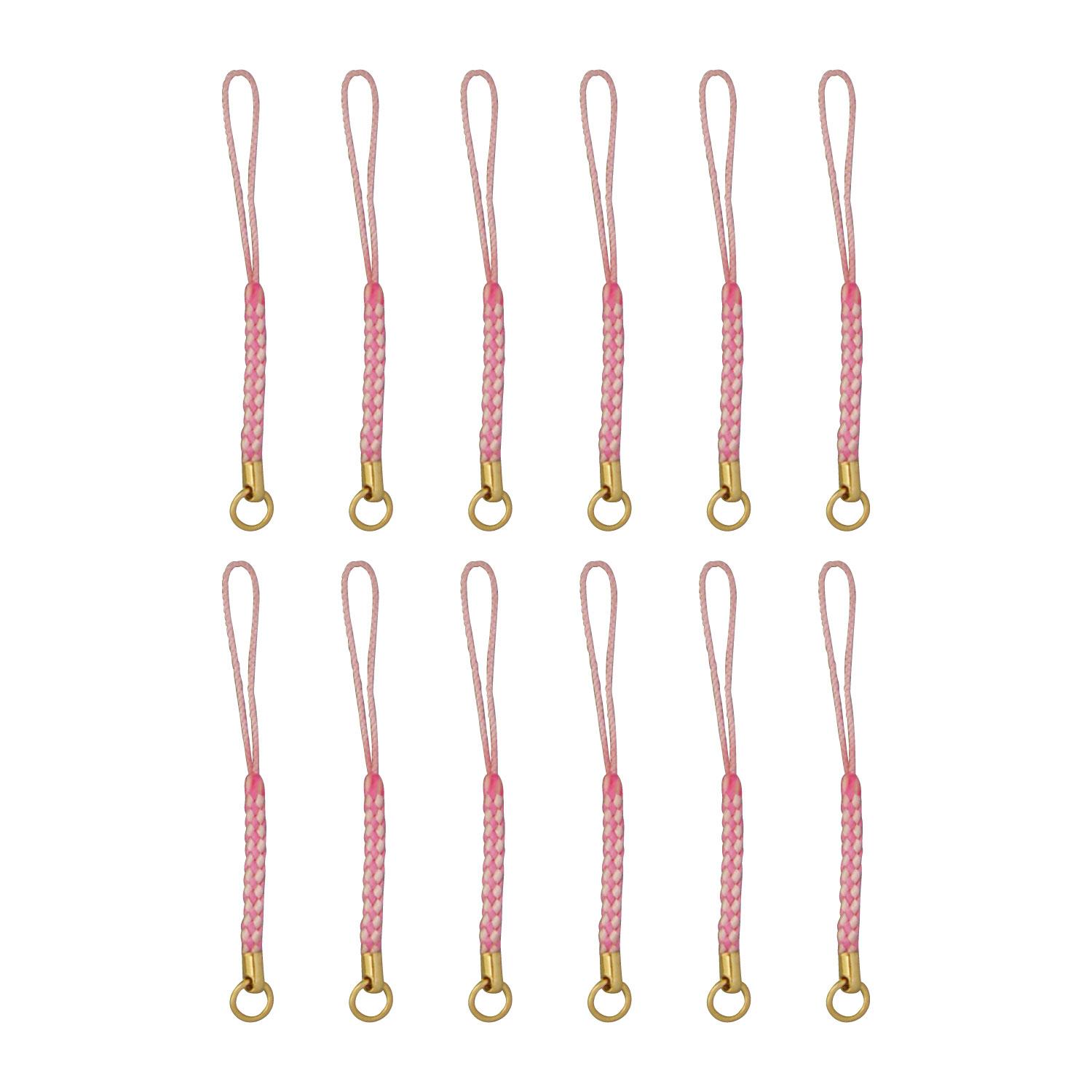 Nippon Chuko Strap with Clip Attachment 8cm 100 pieces Pink F1-125-100