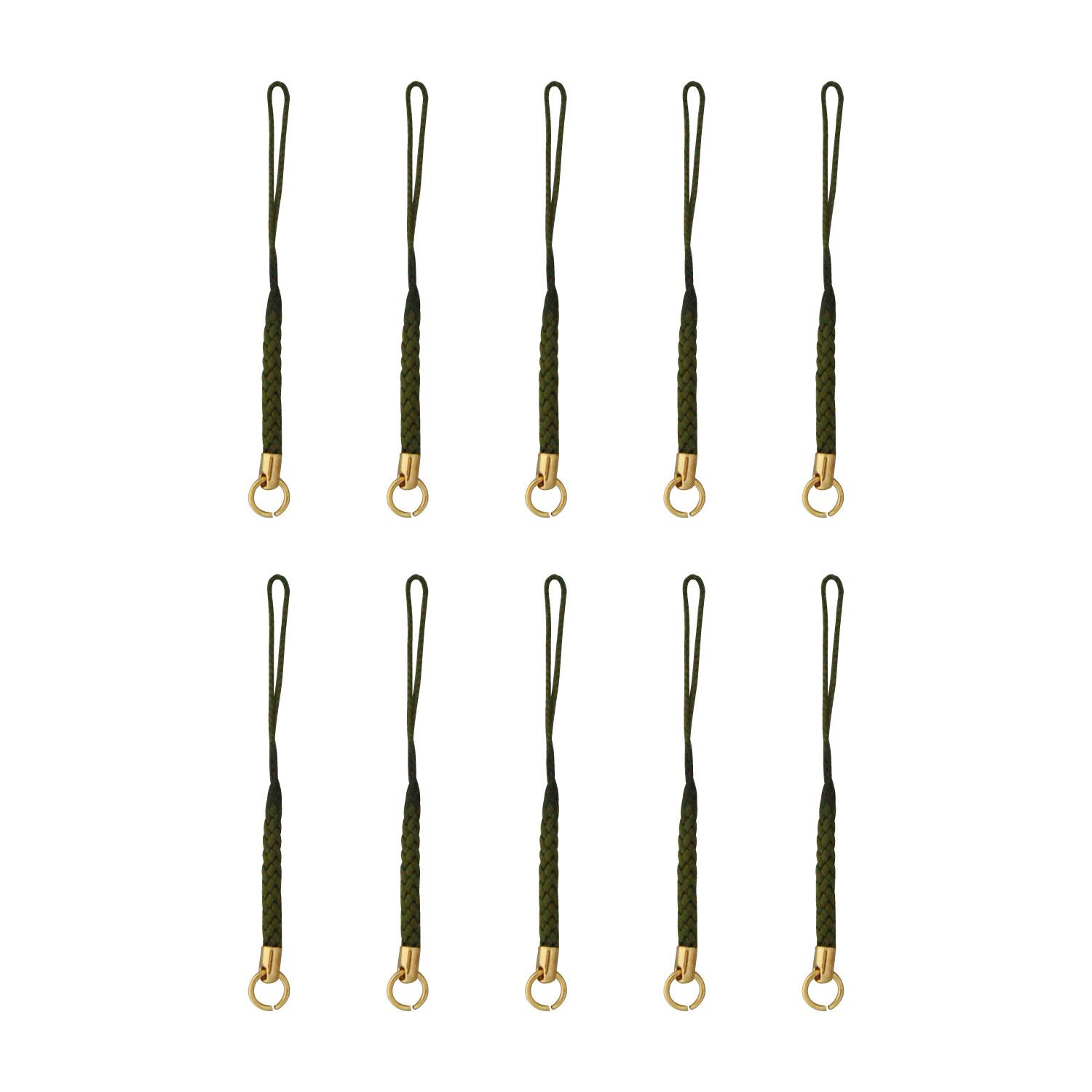 Nippon Chuko Strap with Clip Attachment 8cm 100 pieces Green F1-155-100