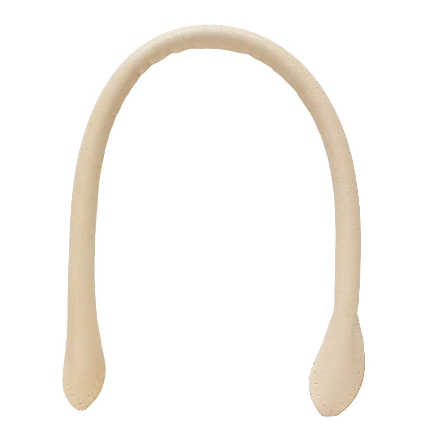 Nippon Button Trading Premium Full-Grain Leather Handle Approx. 38cm Beige KT98G-E