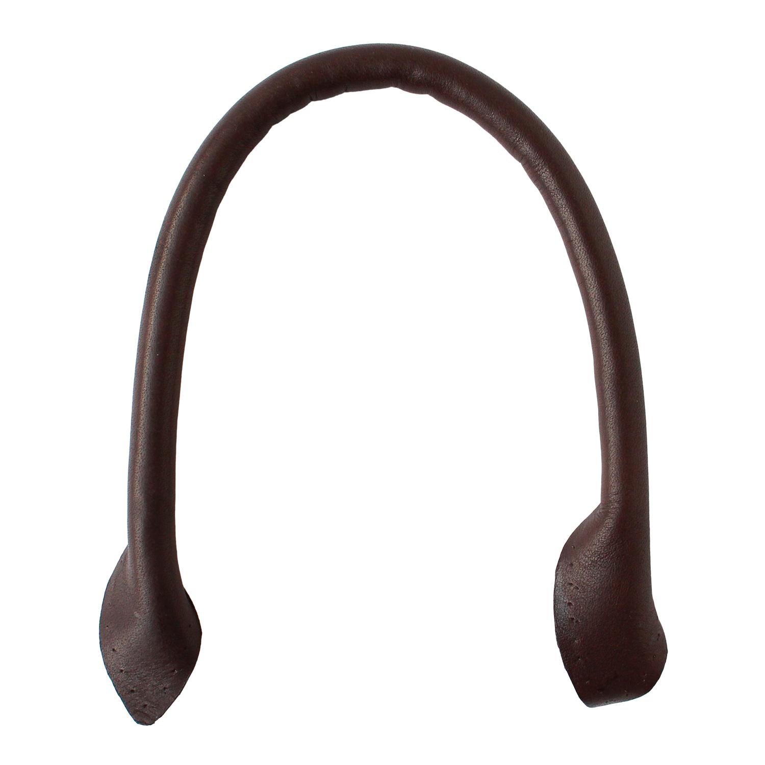 Nippon Button Trading Premium Full-Grain Leather Handle Approx. 38cm Chocolate KT98G-C
