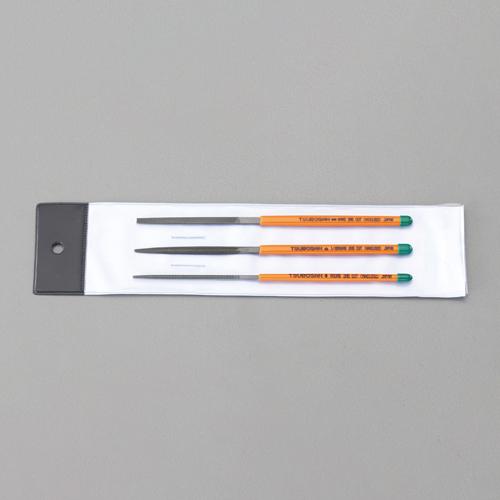 170mm Files (Flat, Half-Round, Round = 3-Piece Set / Medium Grit)