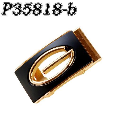 TENKAPAS Stepless Adjustment Comfort & Convenience Auto-Lock Genuine Leather Belt for Men P35818-b