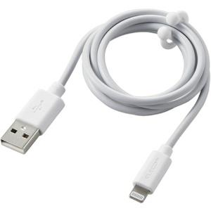 ELECOM Lightning Cable for iPhone Charging Cable Shape Memory Cable Antibacterial Design Apple Certified 1m White MPA-MUAL10WH