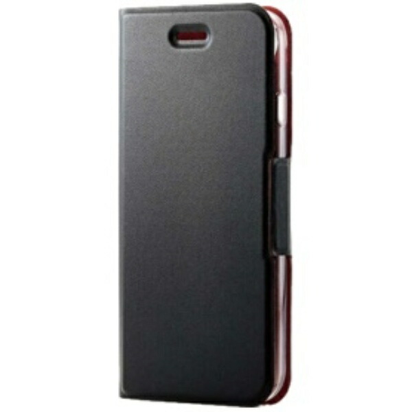 ELECOM iPhone SE (2nd/3rd Generation) / 8 / 7 Case Wallet-Style Leather Slim UltraSlim Black PM-A22SPLFUBK