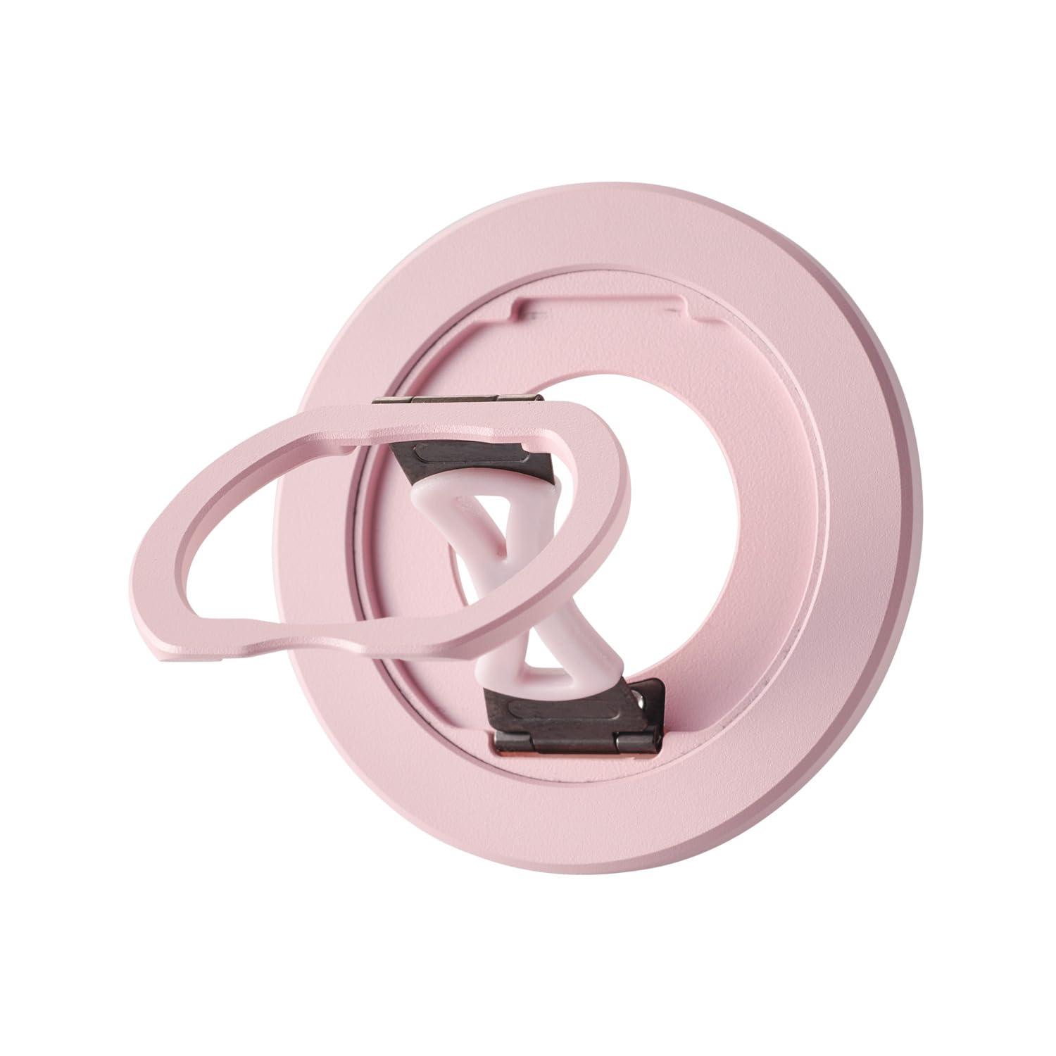 ELECOM Smartphone Ring Magnet Magsafe Smartphone Stand Load Capacity: 800g Fall Prevention Cute Pink P-STRMKSLPN