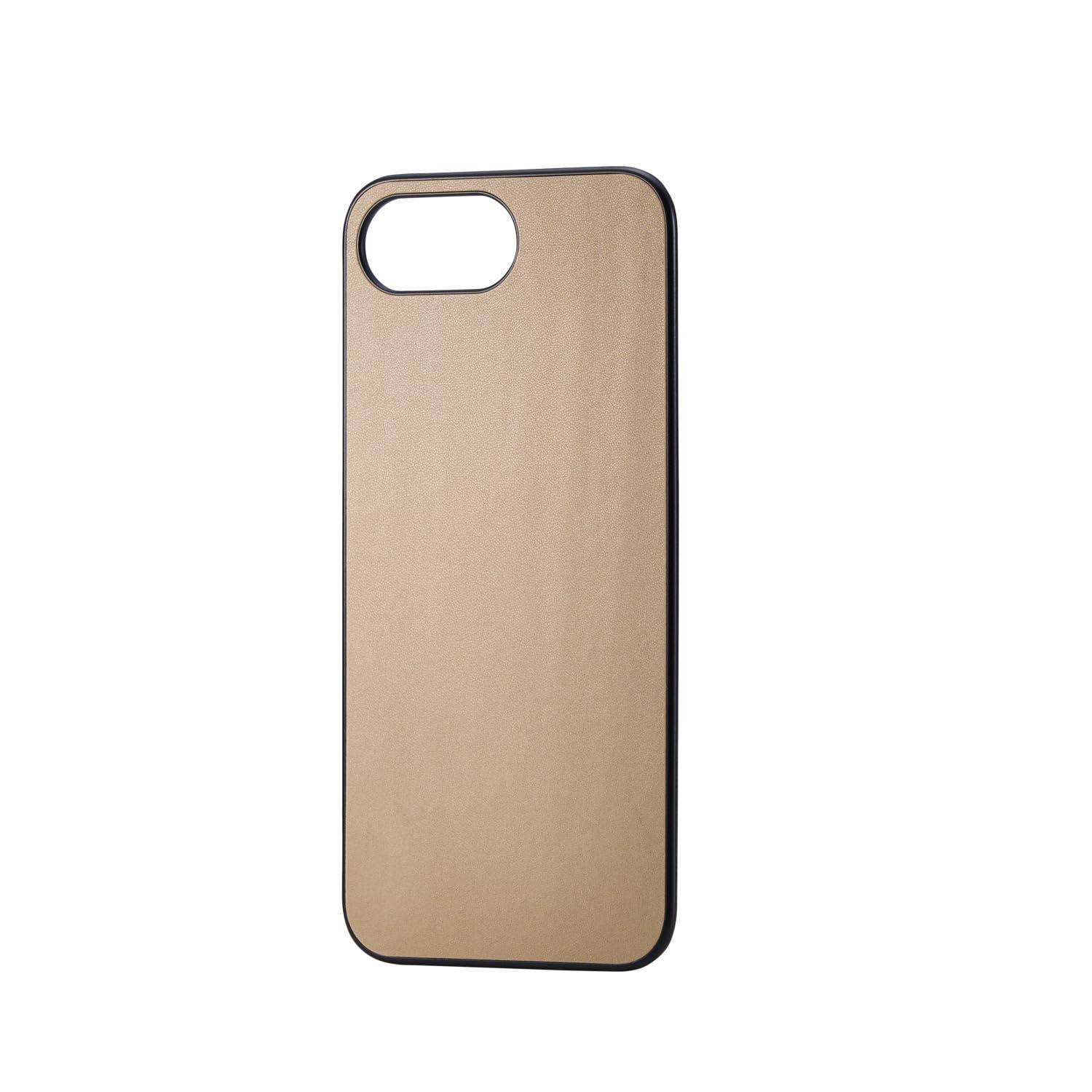 ELECOM iPhone 16e Dress-Up Back Panel Soft Leather Greige PM-A25SMPPLGB