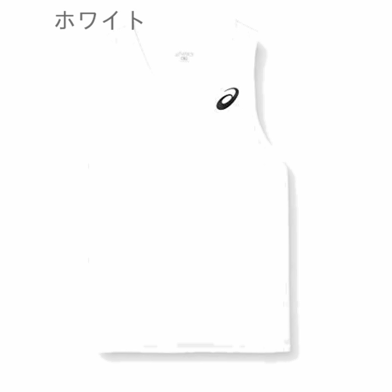 [ASICS] Track & Field Wear Running Shirt XT1038 Men's White Japan L (Equivalent to Japanese Size L)