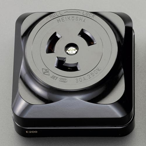 250V/30A Surface-Mounted Outlet (2P)  76×76×46.3(D)mm