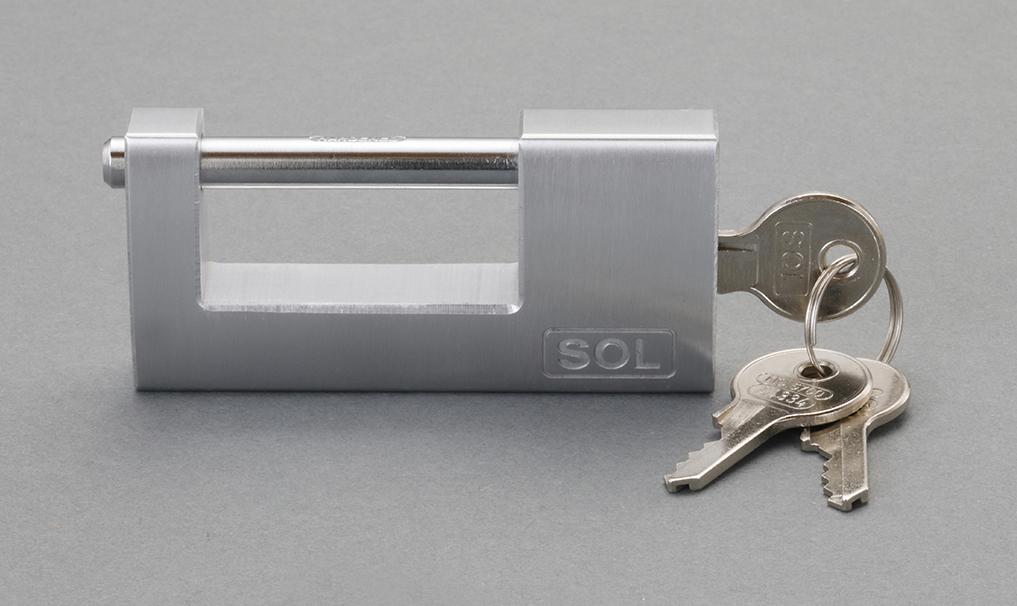 100mm Warehouse Lock (Aluminum)