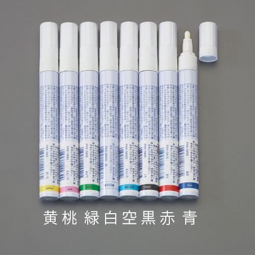 ESCO [Blue/Fine Point] Oil-Based Paint Marker (Steel Use/10-Pack) EA765MV-808